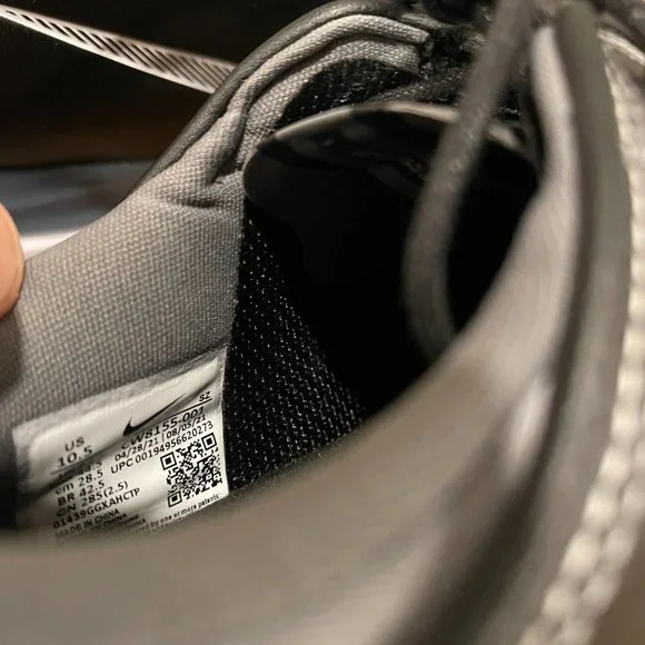 Nike Air Zoom Victory Tour 2 CW8155-001 Black Golf Shoes Cleats Men's 10.5 - New - Picture 8 of 8